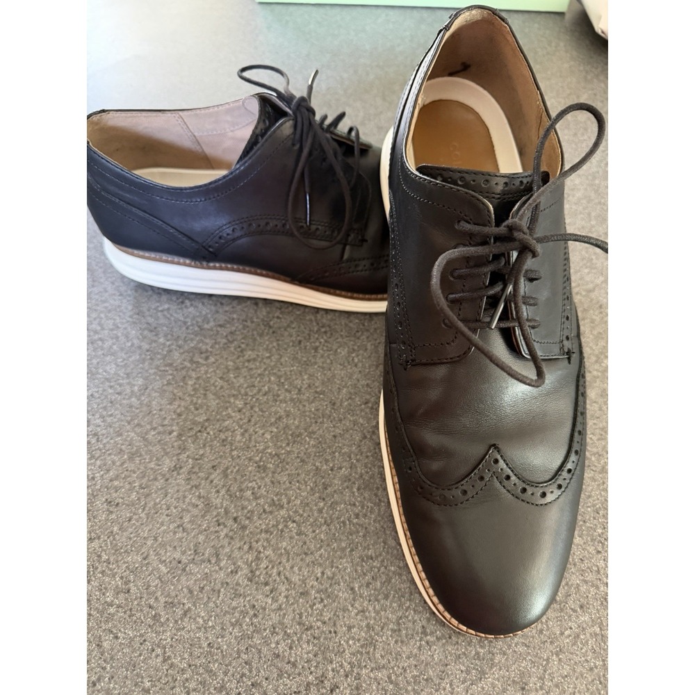 Cole Haan Original Grand Wingtip Oxford Black Leather Men's 12M C26459